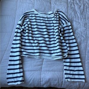 SOLAÍ THE LABEL Forever Coastal Knit Cotton Sweater